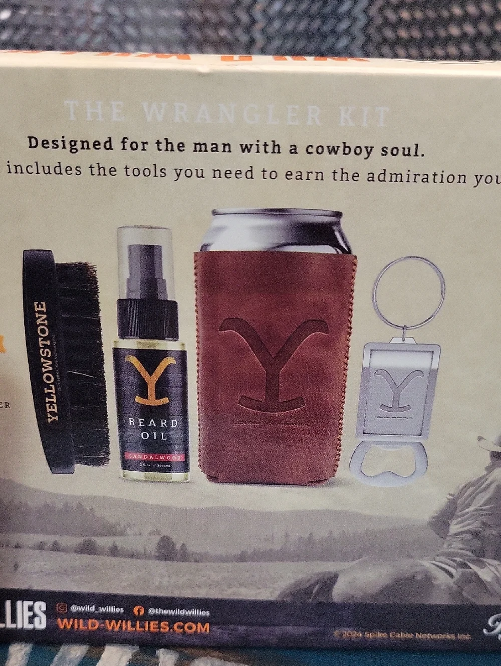Yellowstone Collection Includes Beard Oil, Brush, Koozie, And Bottle Opener